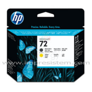 HP Cabezal De Impresión C9384a Negro Mate y Amarillo 72
