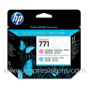 HP Cabezal de Impresión 771 Magenta Lt y Cyan Lt