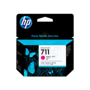 HP Tinta CZ135A 711 Pack de 3 Magenta
