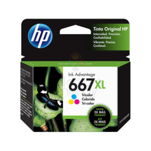 HP Cartucho De Tinta Original 667XL Tricolor