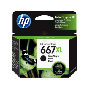 HP Cartucho De Tinta 667XL Negro Alto Rendimiento