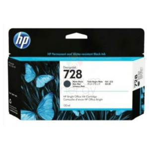 HP Cartucho de Tinta 728 130ml Negro Mate