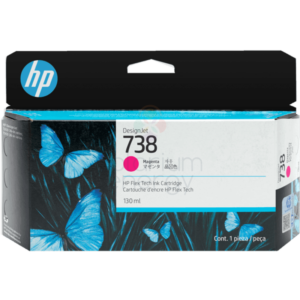 HP Cartucho De Tinta Designjet 738 Magenta 130ml