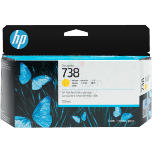 HP Cartucho De Tinta Amarilla Designjet 738 130ml