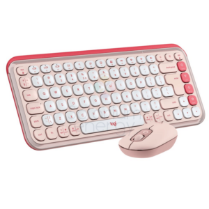 Logitech Combo Teclado + Mouse Pop Icon Rosado