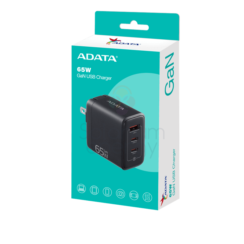 ADATA Cargador Portátil 65W Negro