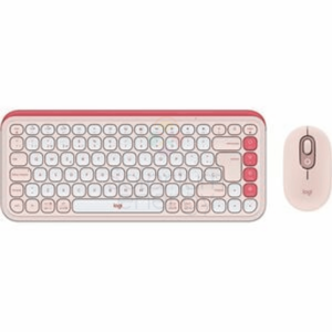 Logitech Teclado y Ratón POP Icon Combo Inalámbrico Rosa